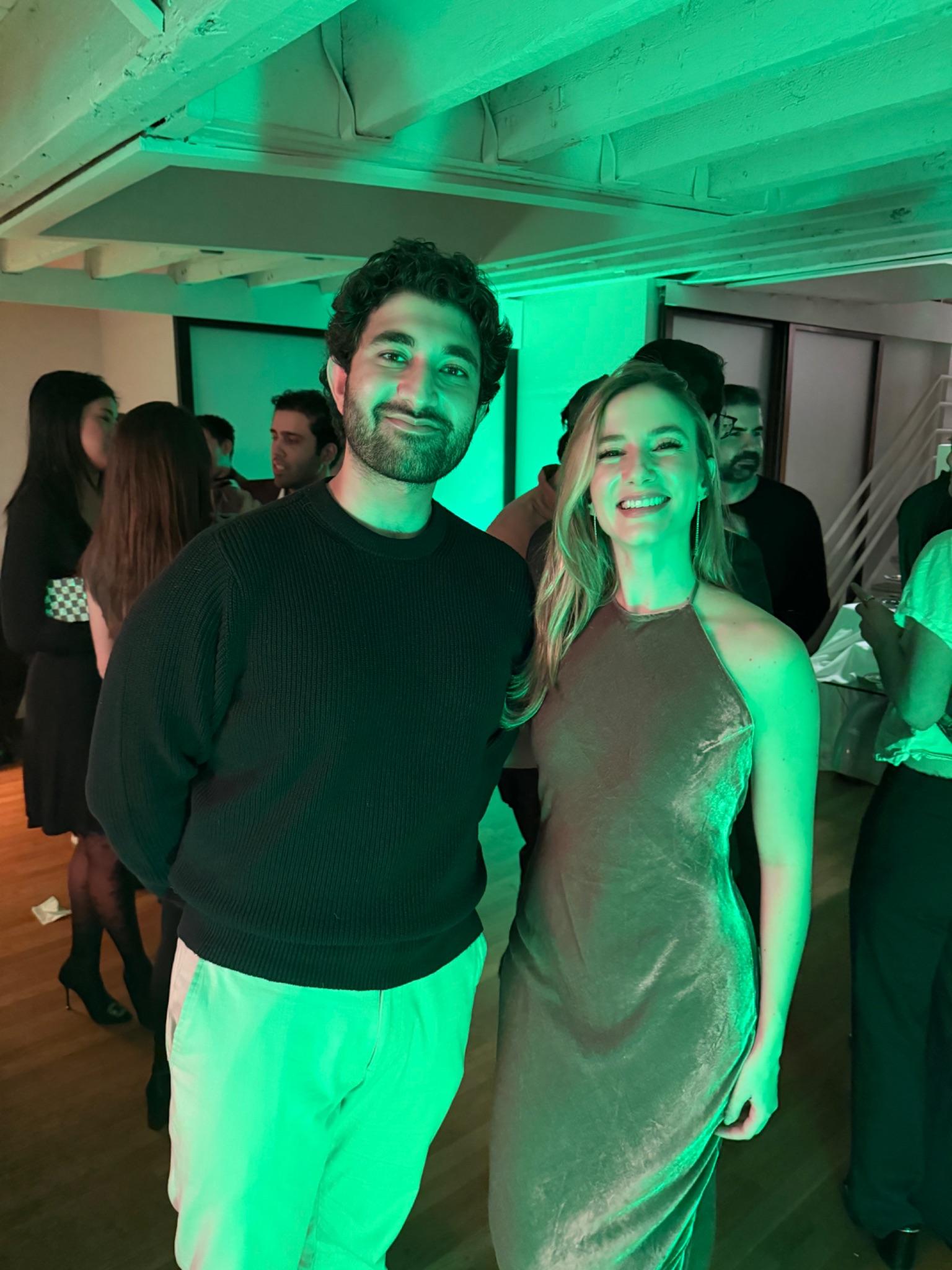 Suhail Younus with Luana Lopes Lara, co-founder of Kalshi